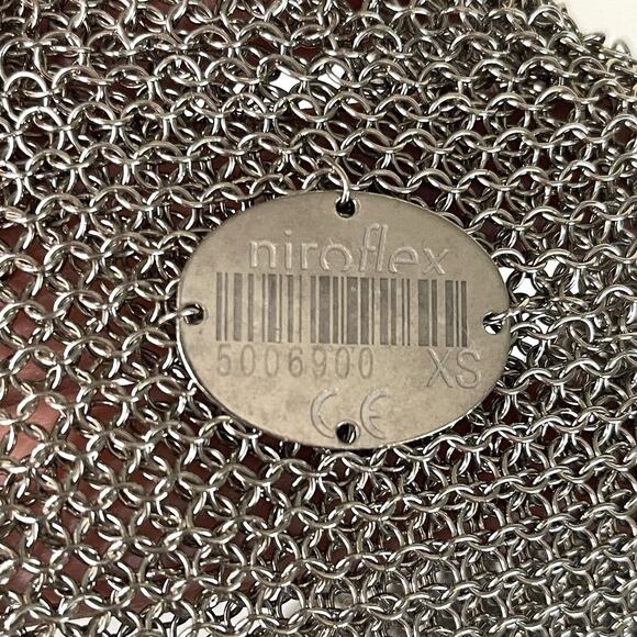 Niroflex Stainless Steel Mesh Safety Glove Cut Resistant Reversible XS‎ Size - Picture 5 of 8